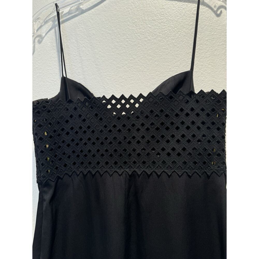 Catherine Malandrino Size 10 Black Dress Underwire Bustier Silk Blend Cut Out - Picture 5 of 11